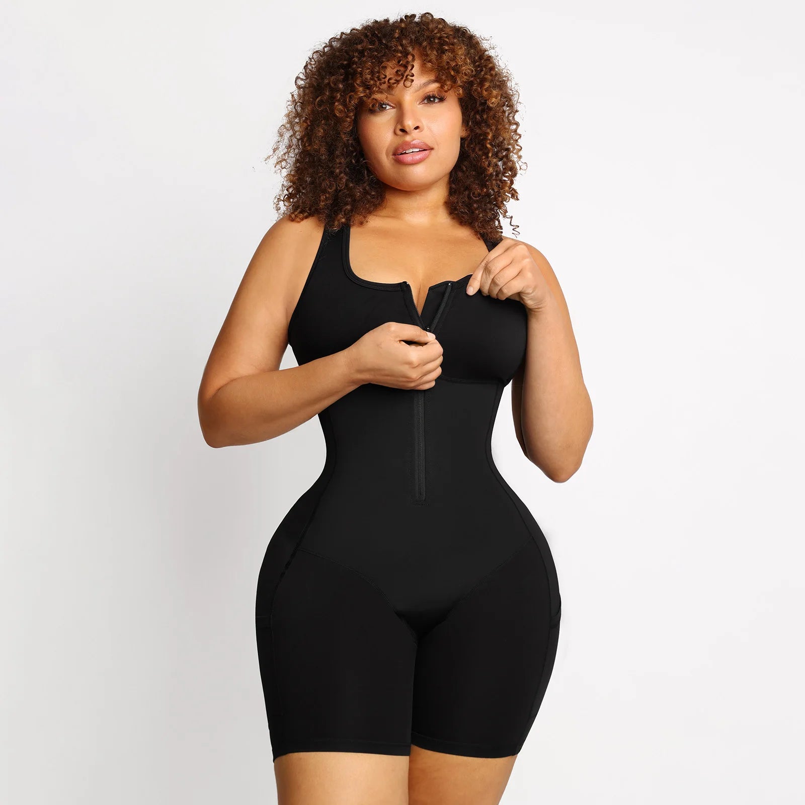 Adjustable Double Compression She Waisted Body Shaper For